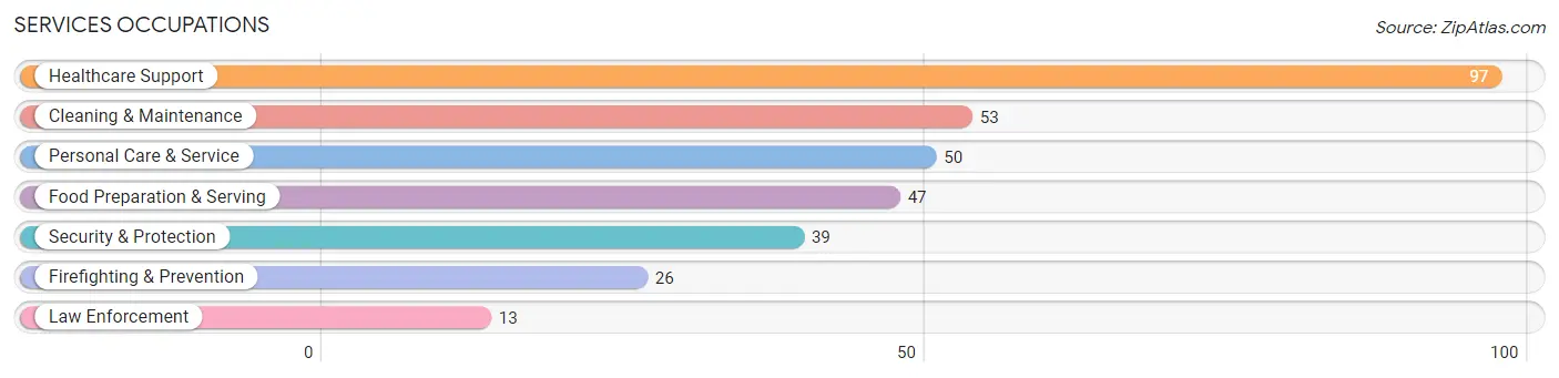 Services Occupations in Cadiz