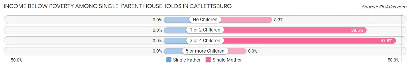 Income Below Poverty Among Single-Parent Households in Catlettsburg