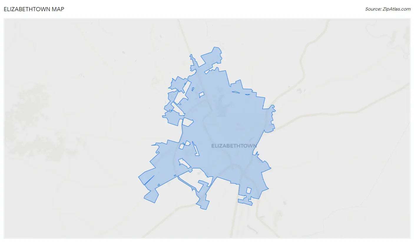 Elizabethtown Map