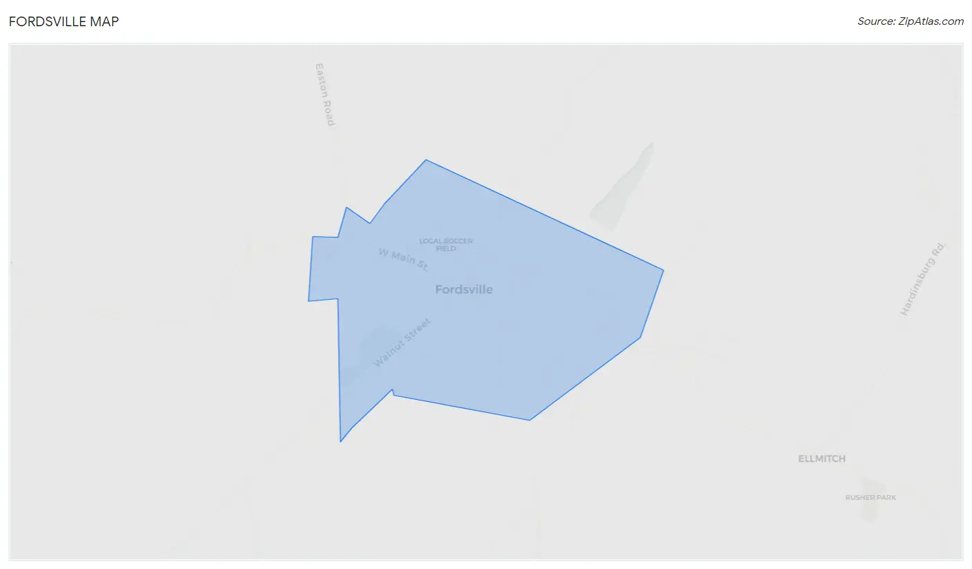 Fordsville Map