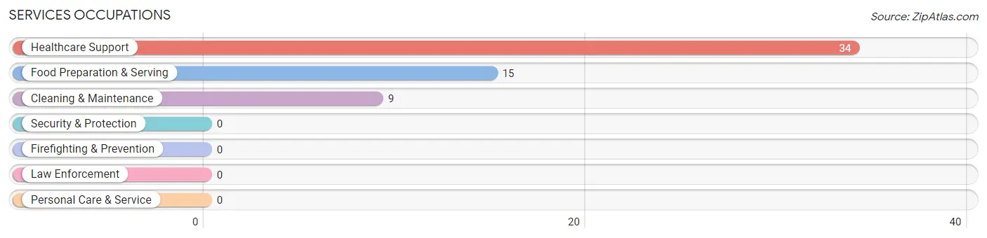 Services Occupations in Garrison