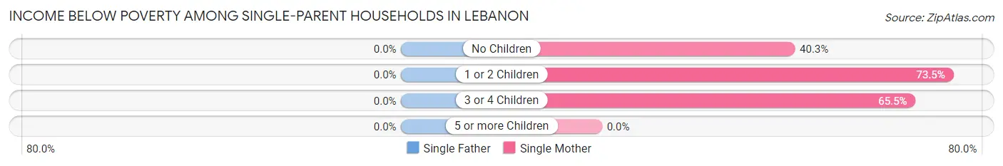 Income Below Poverty Among Single-Parent Households in Lebanon