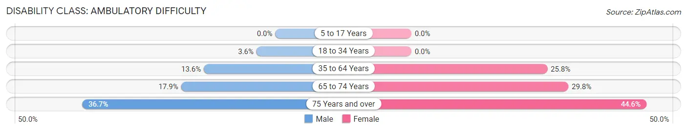 Disability in Mayfield: <span>Ambulatory Difficulty</span>