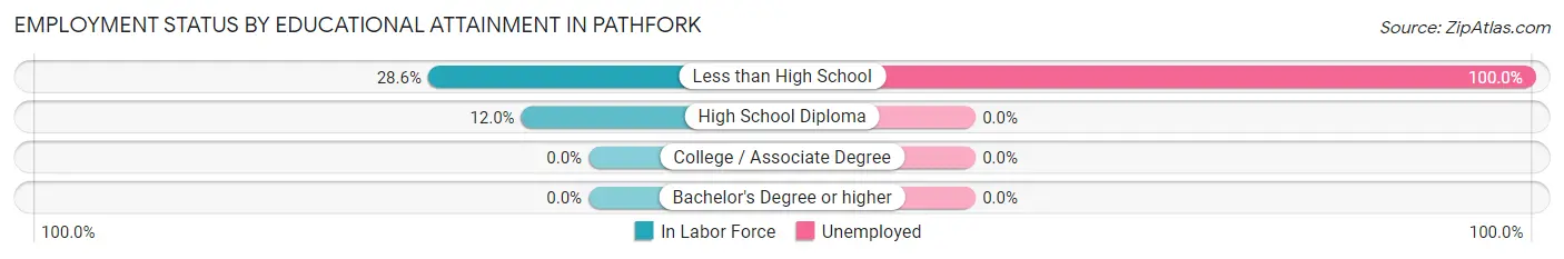 Employment Status by Educational Attainment in Pathfork