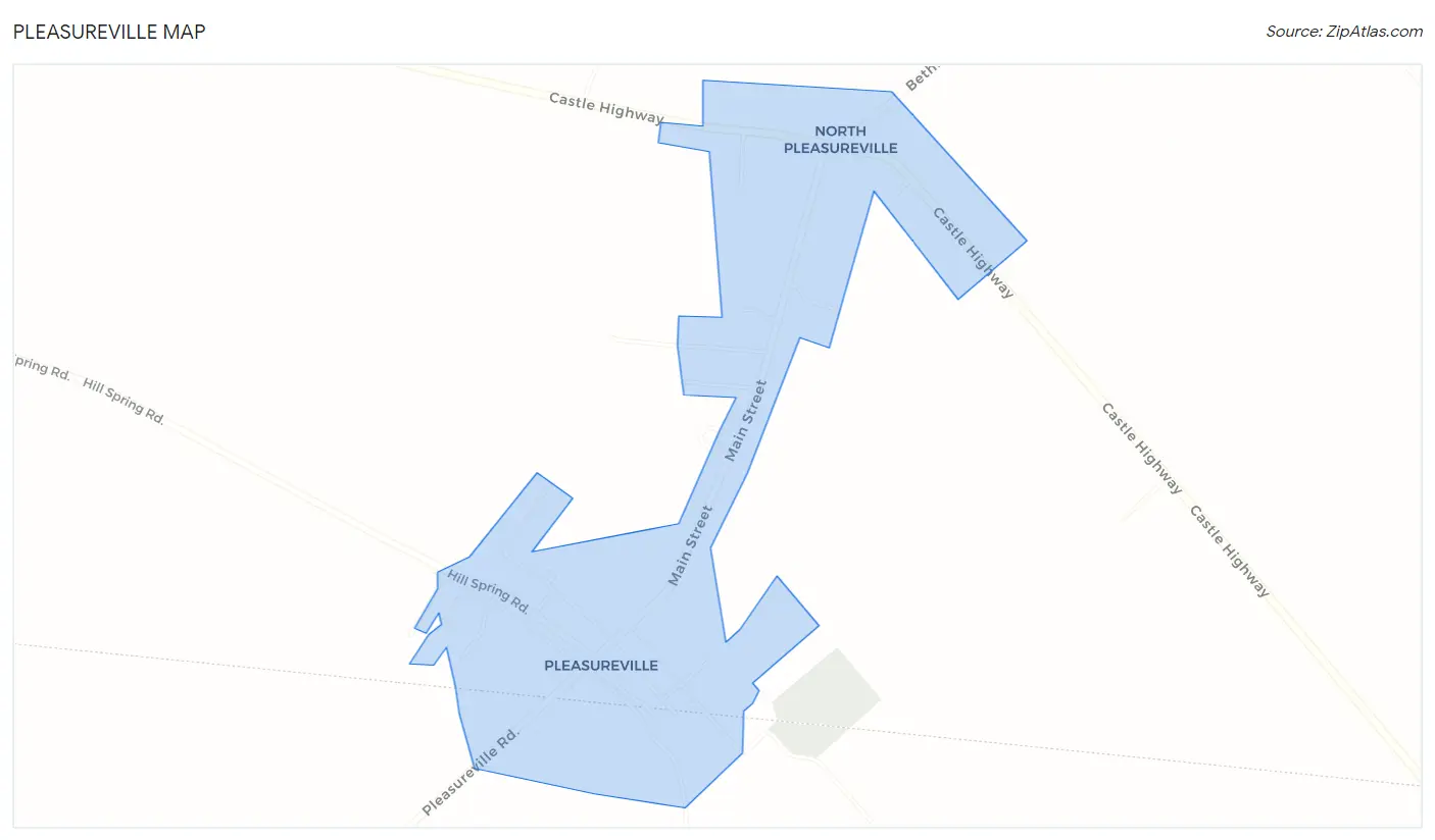 Pleasureville Map