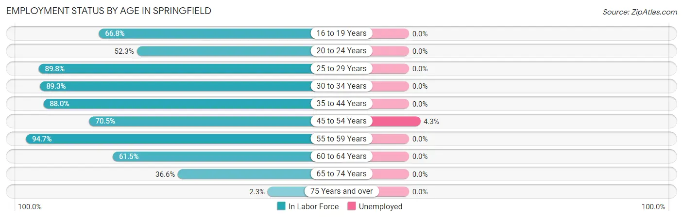 Employment Status by Age in Springfield