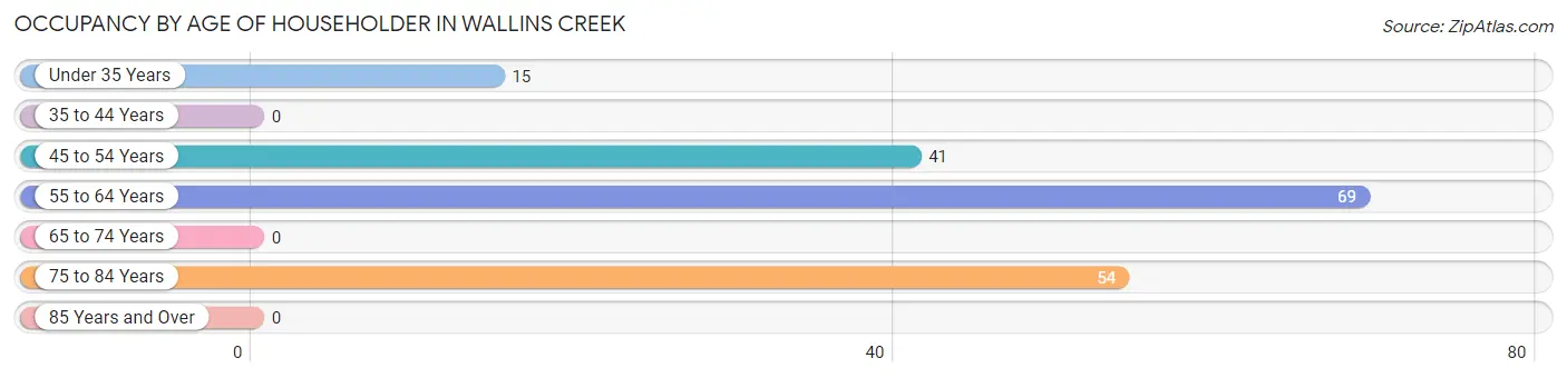 Occupancy by Age of Householder in Wallins Creek