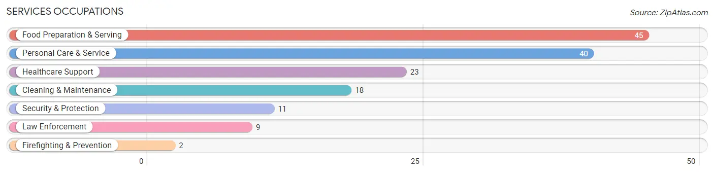 Services Occupations in Worthington