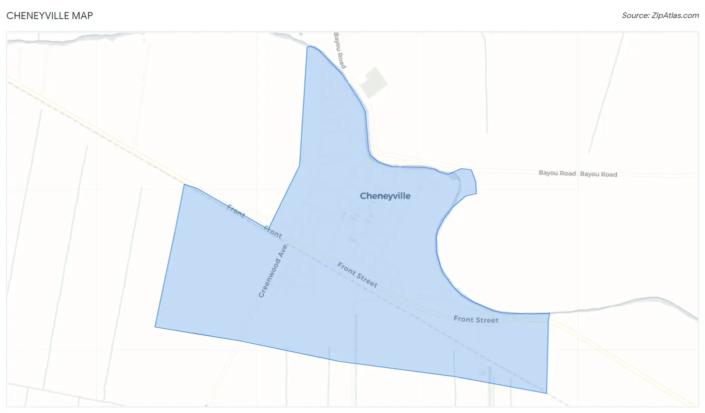 Cheneyville Map