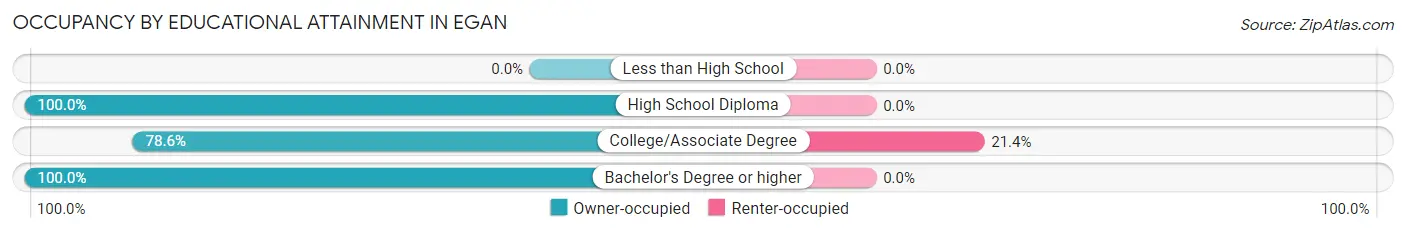 Occupancy by Educational Attainment in Egan