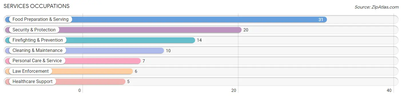 Services Occupations in French Settlement