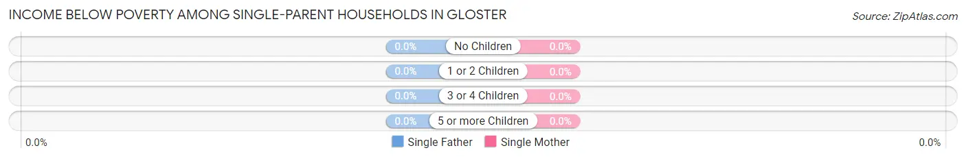 Income Below Poverty Among Single-Parent Households in Gloster