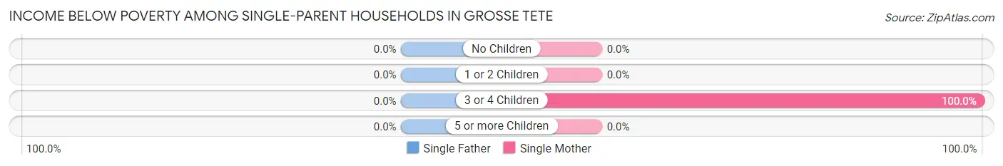 Income Below Poverty Among Single-Parent Households in Grosse Tete