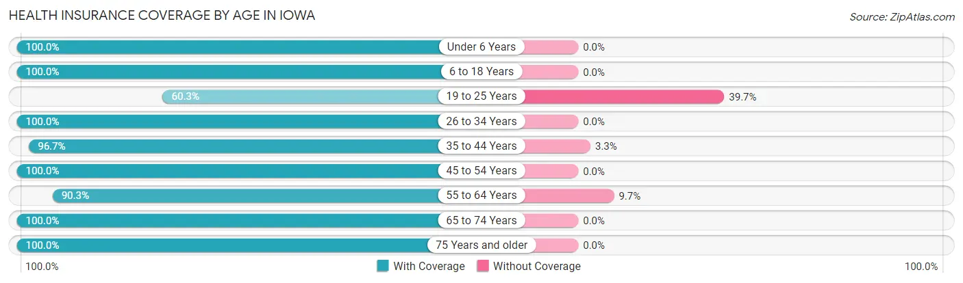 Health Insurance Coverage by Age in Iowa