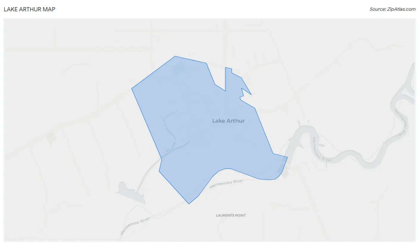 Lake Arthur Map