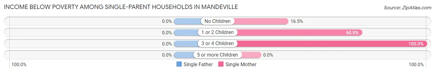 Income Below Poverty Among Single-Parent Households in Mandeville