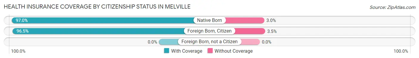 Health Insurance Coverage by Citizenship Status in Melville