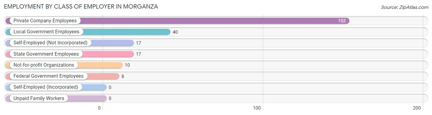 Employment by Class of Employer in Morganza