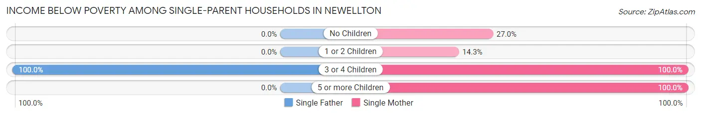 Income Below Poverty Among Single-Parent Households in Newellton