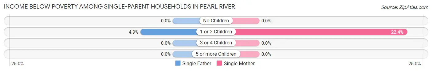 Income Below Poverty Among Single-Parent Households in Pearl River