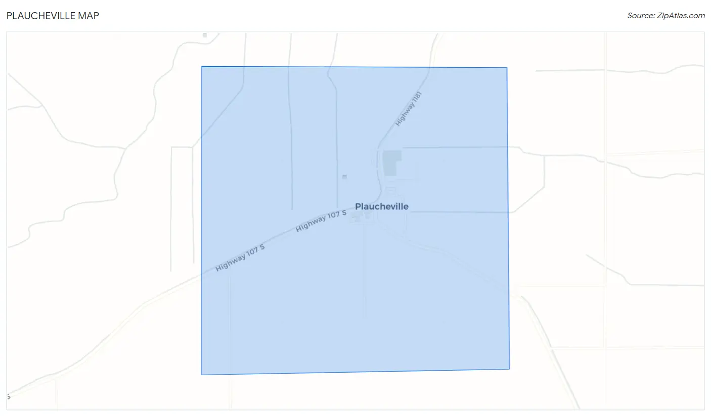 Plaucheville Map