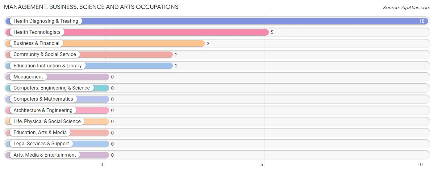 Management, Business, Science and Arts Occupations in Rodessa