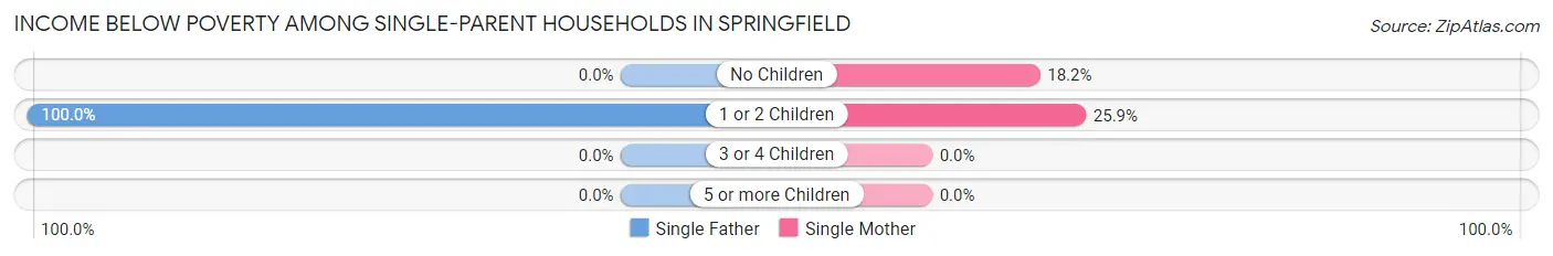 Income Below Poverty Among Single-Parent Households in Springfield