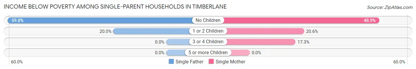 Income Below Poverty Among Single-Parent Households in Timberlane