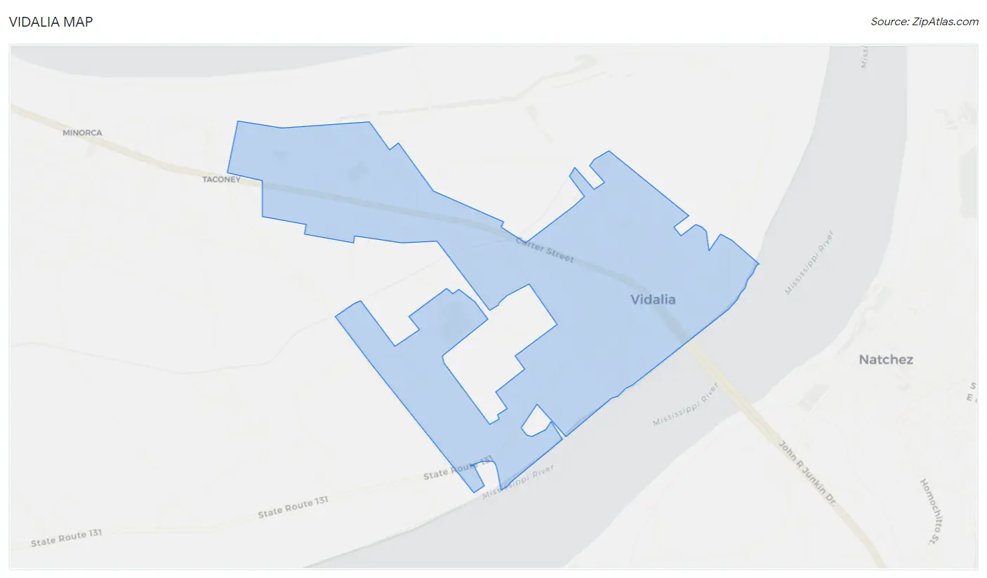 Vidalia Map