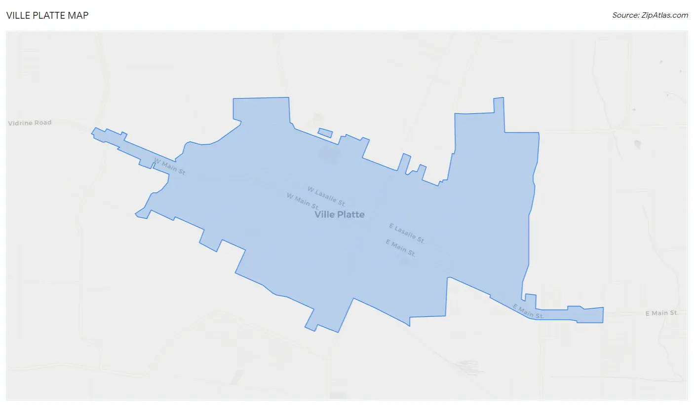 Ville Platte Map