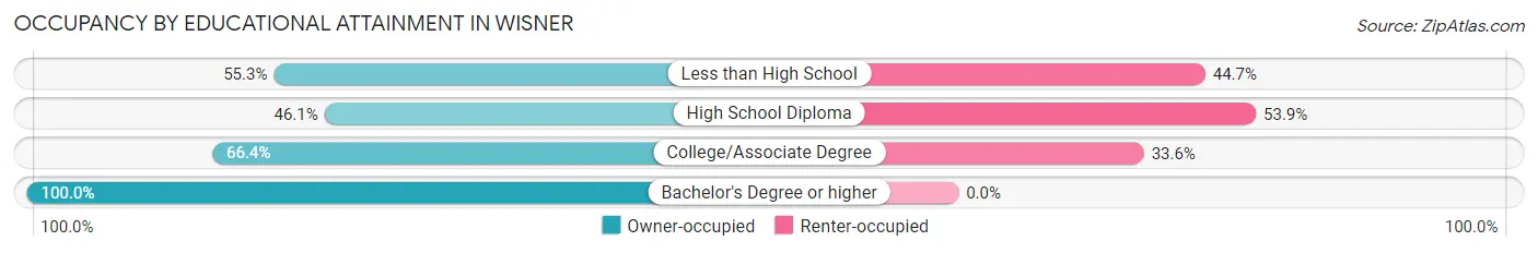 Occupancy by Educational Attainment in Wisner