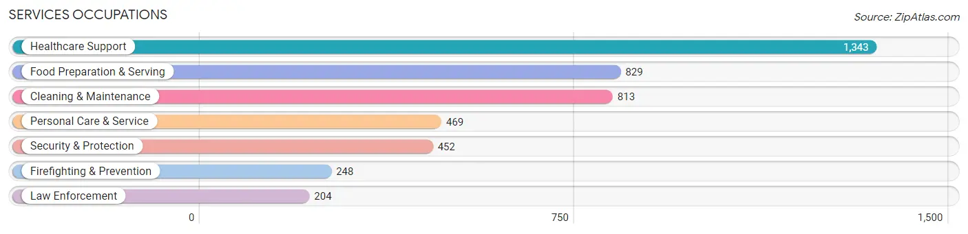 Services Occupations in Holyoke