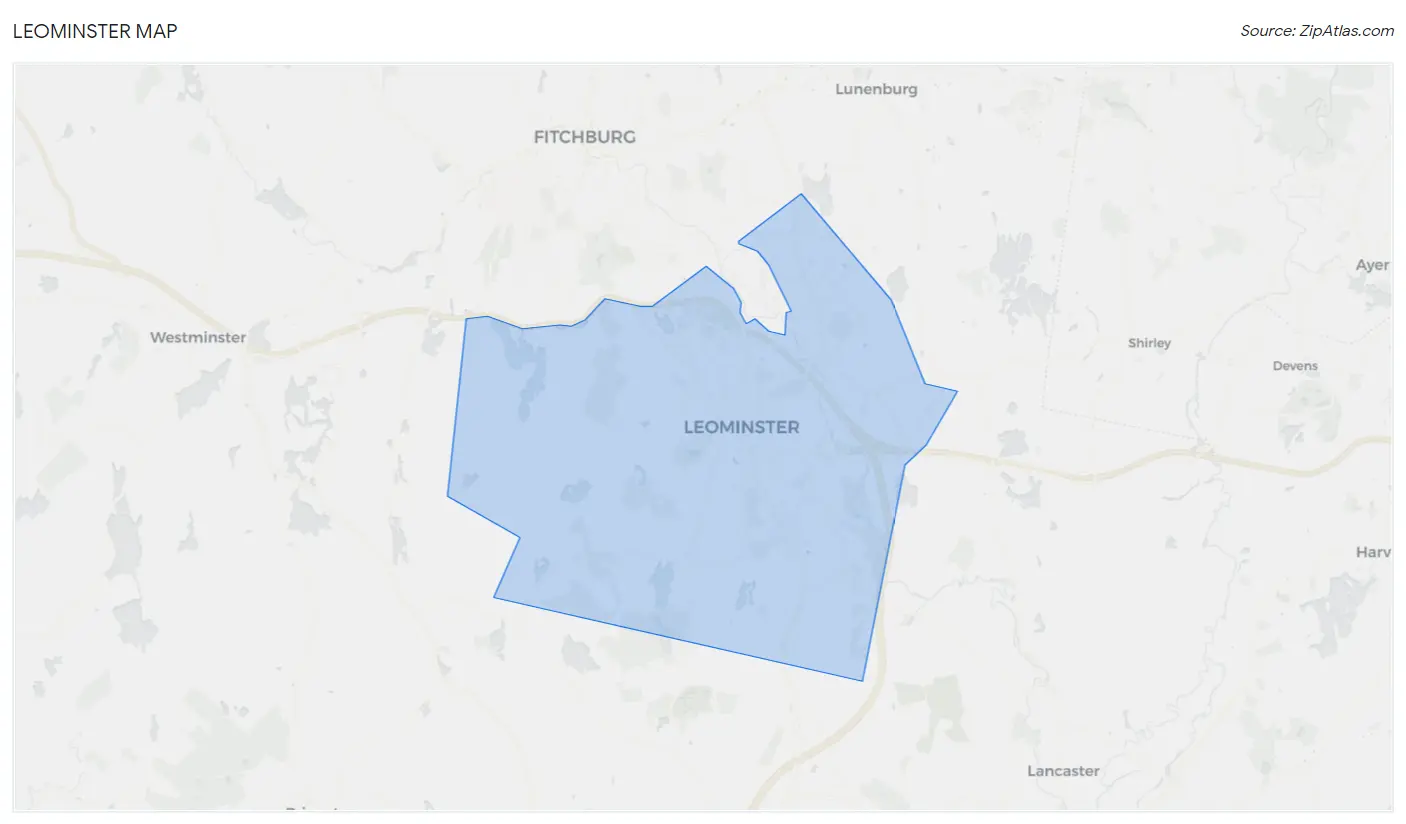 Leominster Map