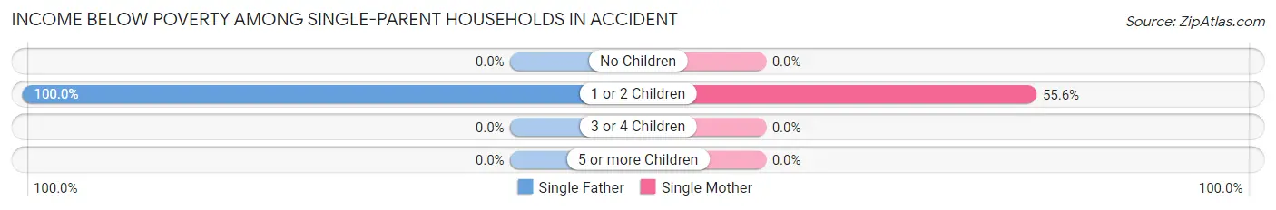 Income Below Poverty Among Single-Parent Households in Accident