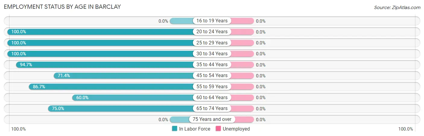 Employment Status by Age in Barclay
