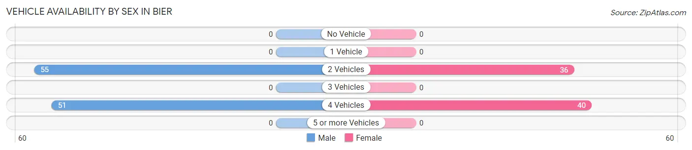 Vehicle Availability by Sex in Bier