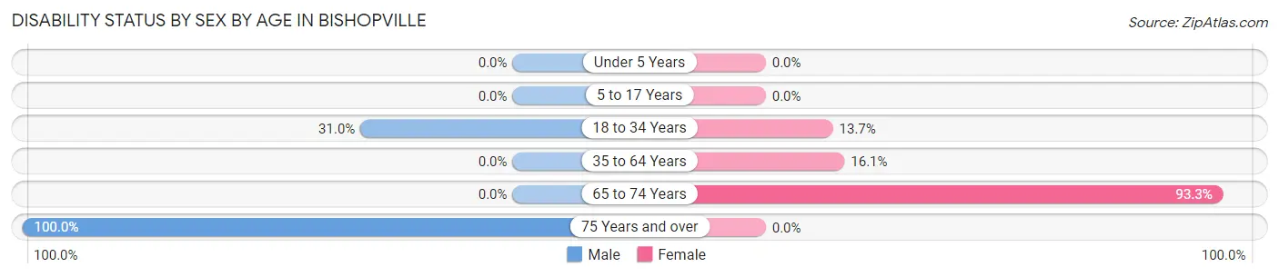 Disability Status by Sex by Age in Bishopville