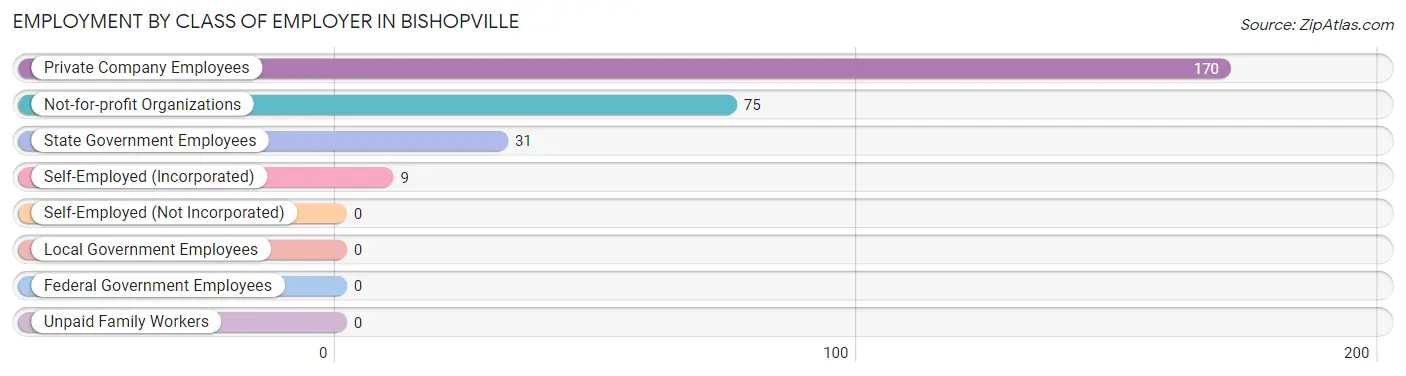 Employment by Class of Employer in Bishopville