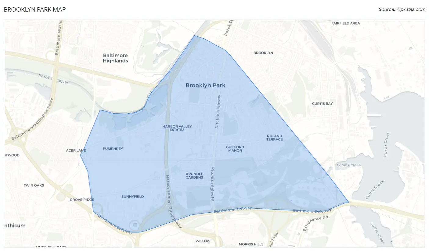 Brooklyn Park Map