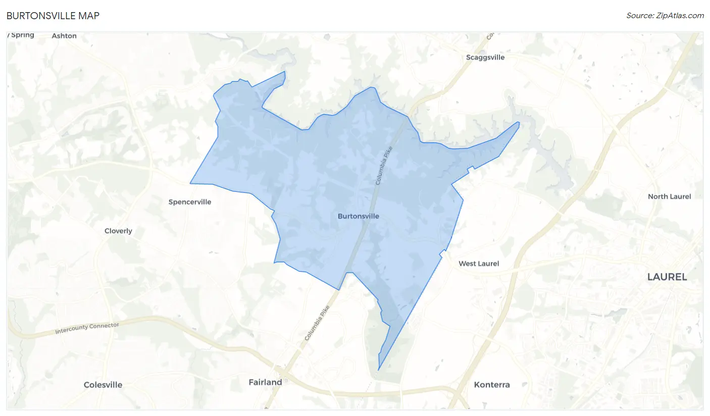 Burtonsville Map