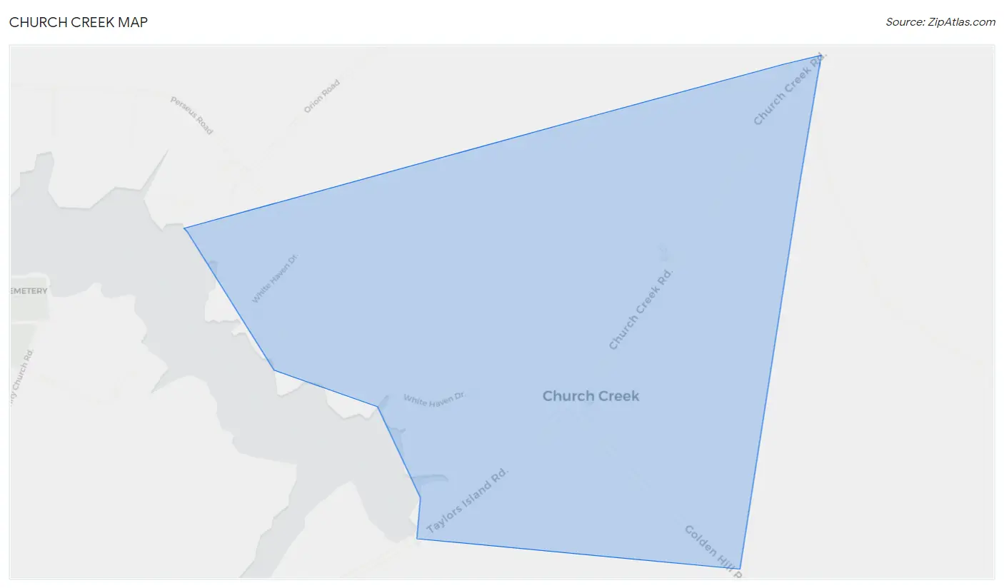 Church Creek Map