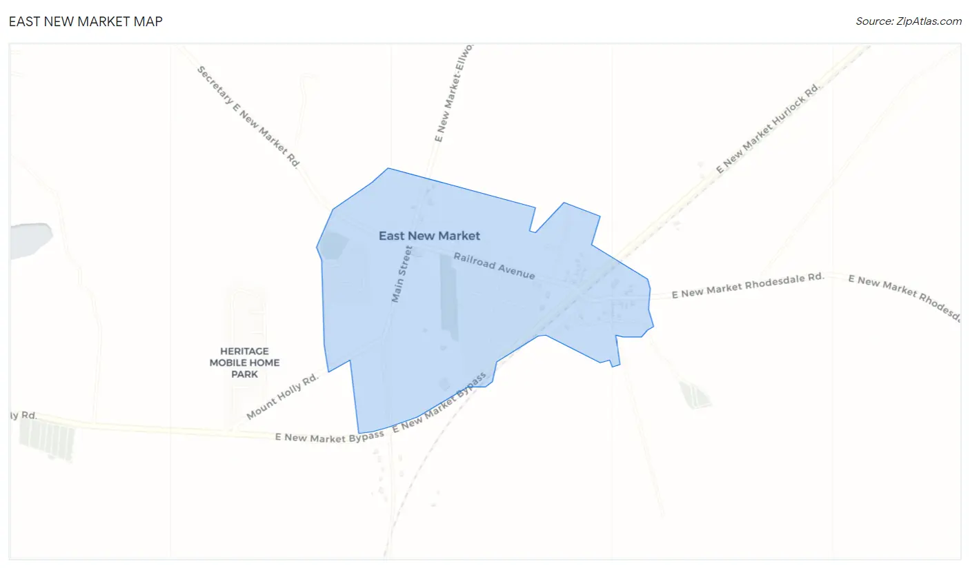 East New Market Map