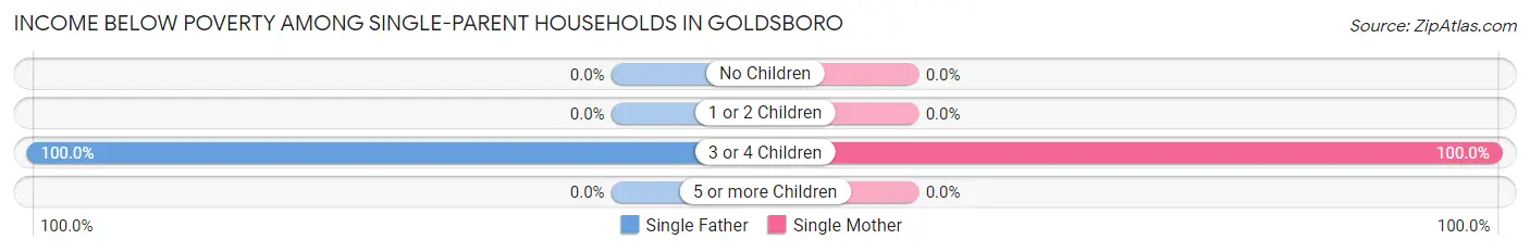 Income Below Poverty Among Single-Parent Households in Goldsboro