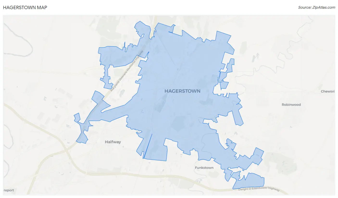 Hagerstown Map