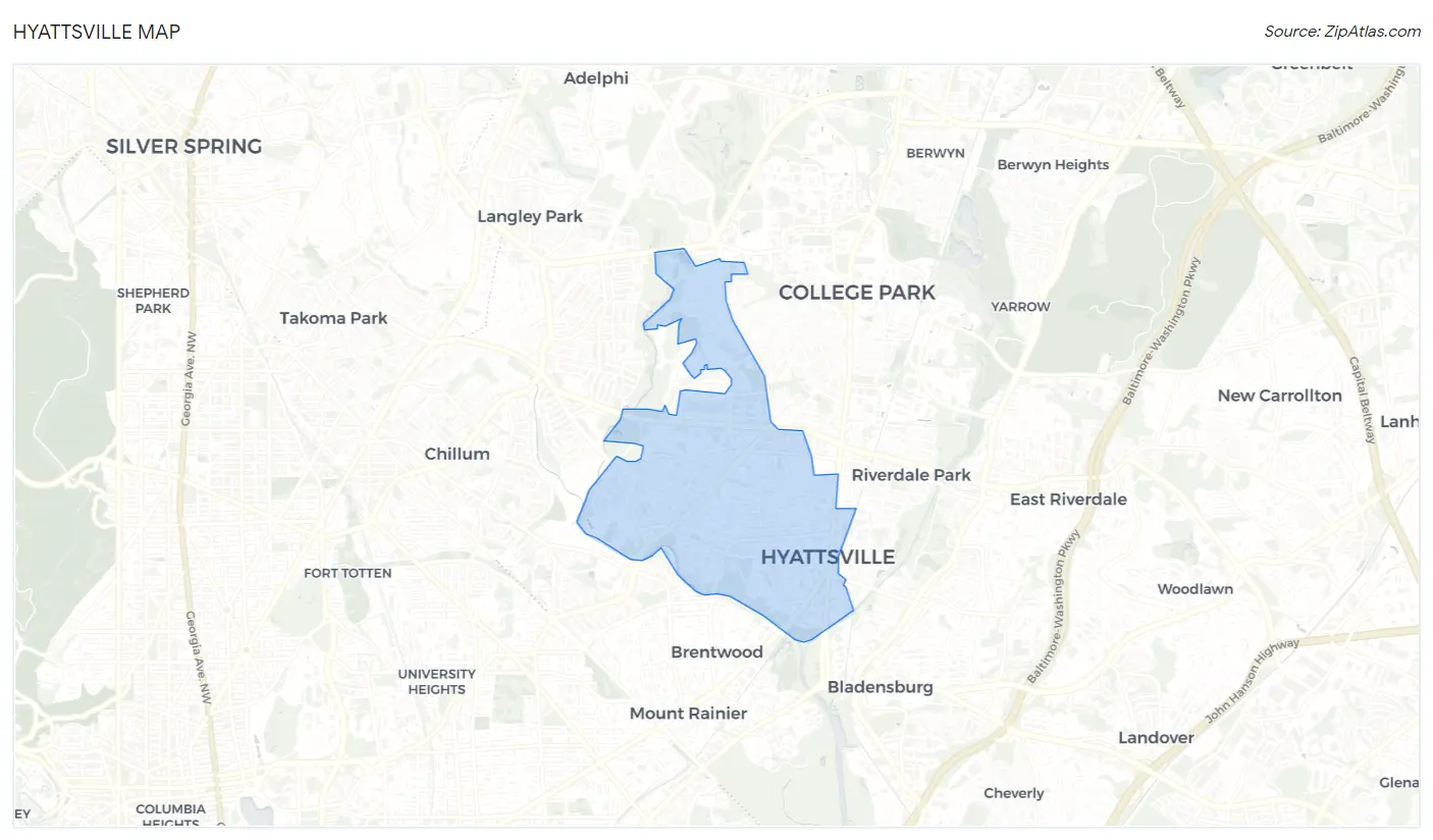 Hyattsville Map