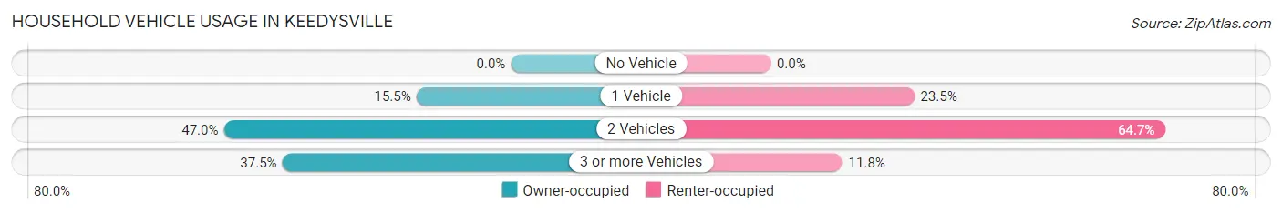 Household Vehicle Usage in Keedysville