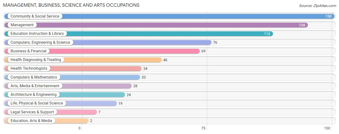 Management, Business, Science and Arts Occupations in New Market