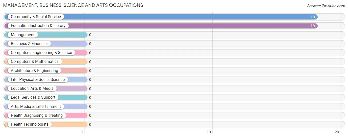 Management, Business, Science and Arts Occupations in Parsonsburg