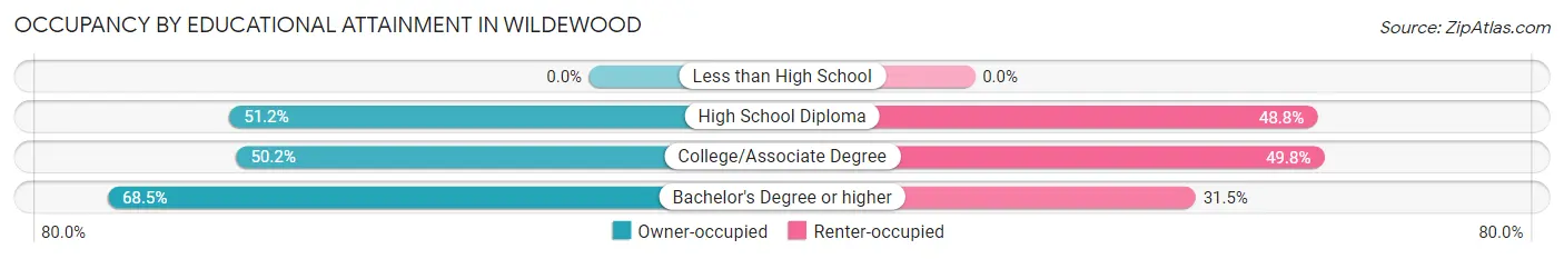 Occupancy by Educational Attainment in Wildewood