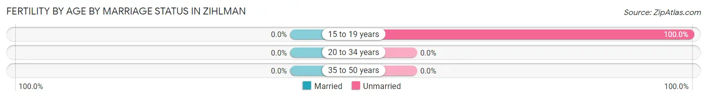 Female Fertility by Age by Marriage Status in Zihlman